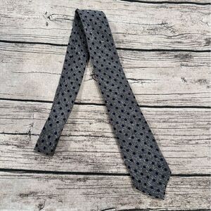 Bonobos Handmade Silk Gray and Navy  Polka Dot Tie; Textured